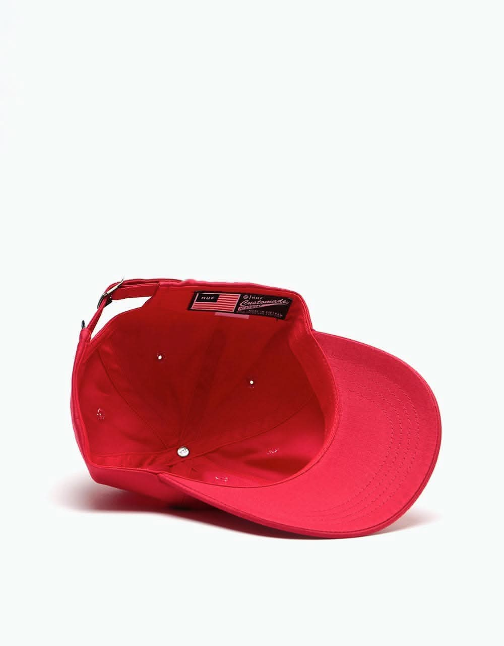 HUF OG Logo Curved Visor Cap - Resort Red