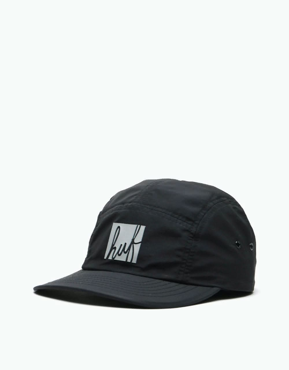 HUF Script Box Volley 5 Panel Cap - Black