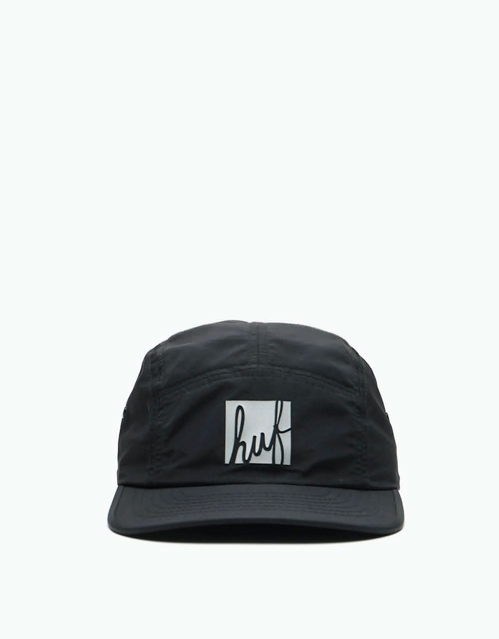 HUF Script Box Volley 5 Panel Cap - Black