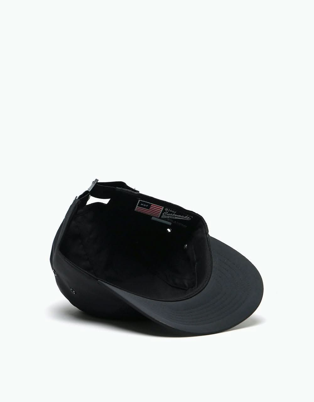 HUF Script Box Volley 5 Panel Cap - Black