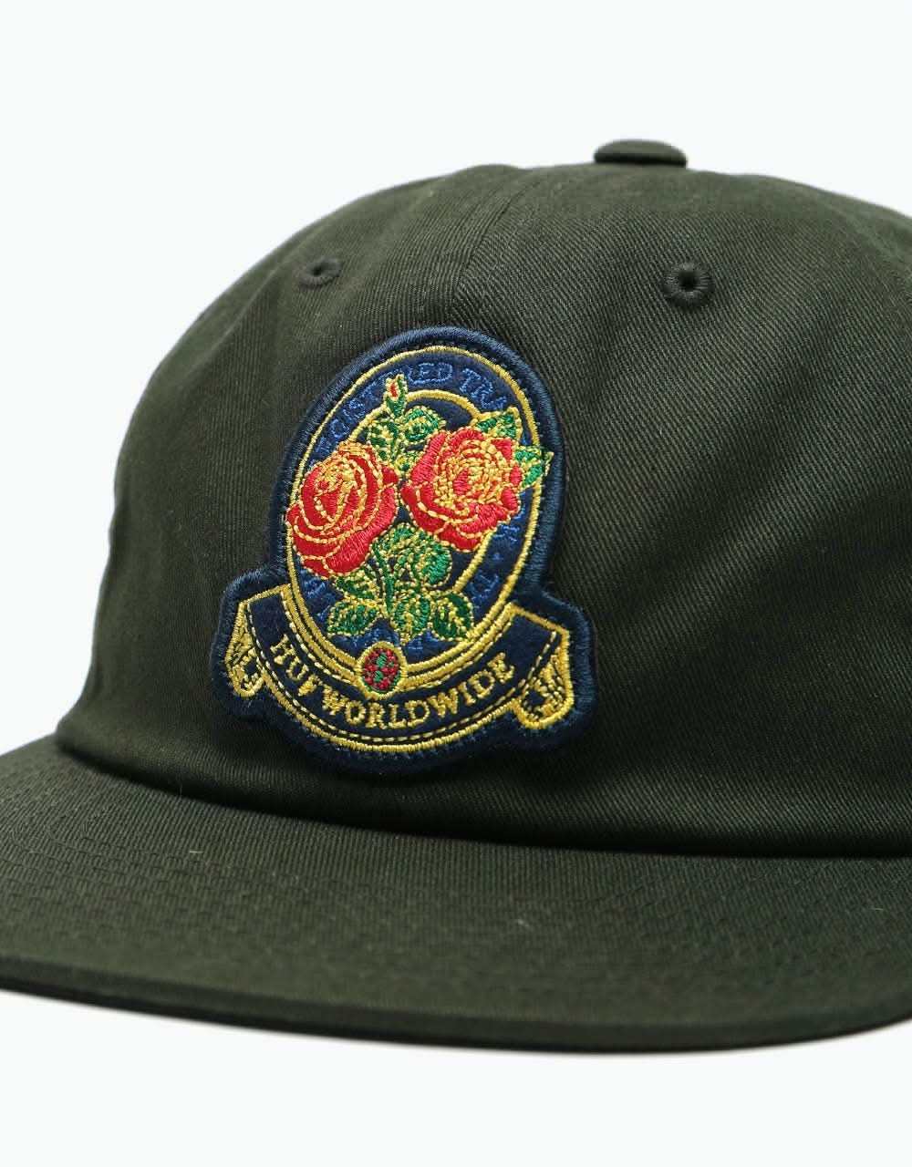 HUF Tenderloin Roses 6 Panel Cap - Black