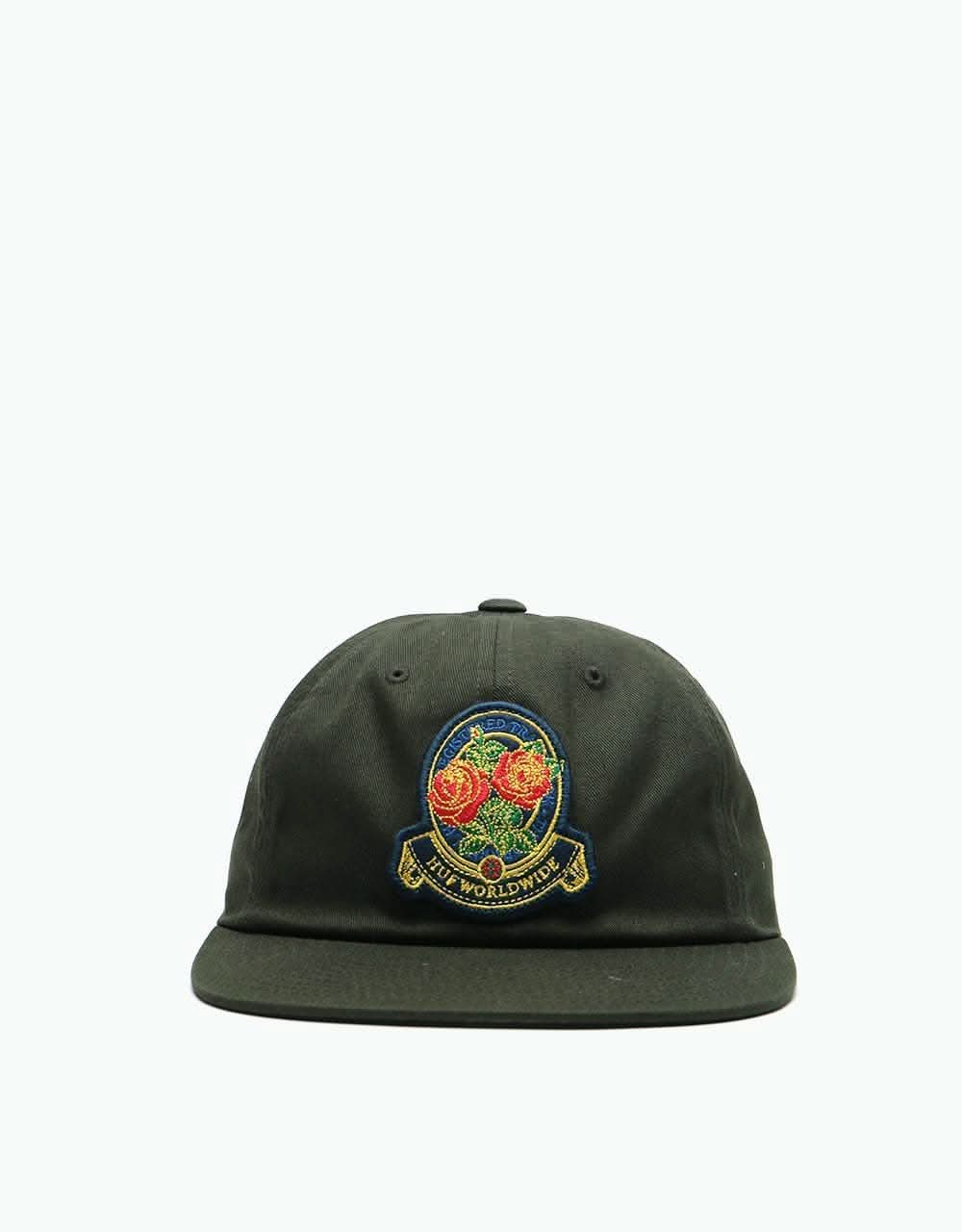 HUF Tenderloin Roses 6 Panel Cap - Black