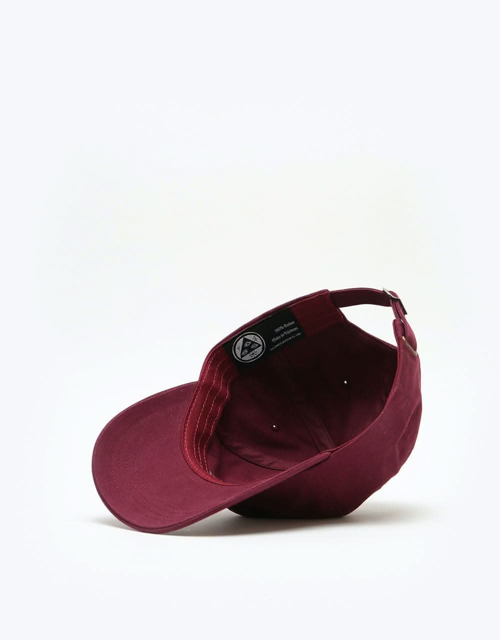 Welcome Scrawl Peached Twill Dad Cap - Maroon/Black