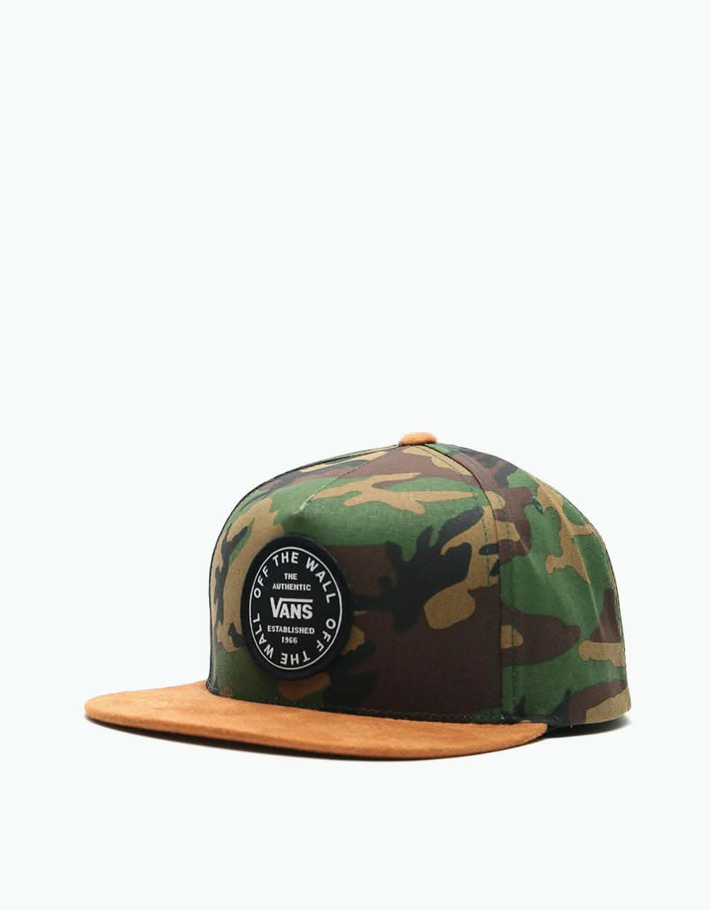 Vans Old Skool Circle Snapback Cap - Classic Camo