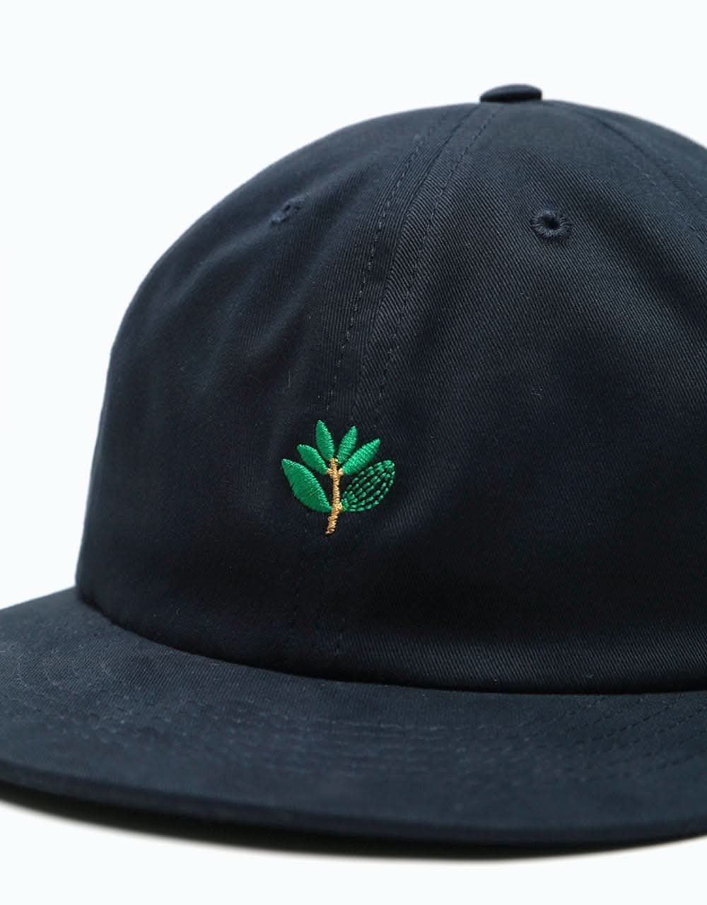 Magenta Plant 6 Panel Cap - Navy