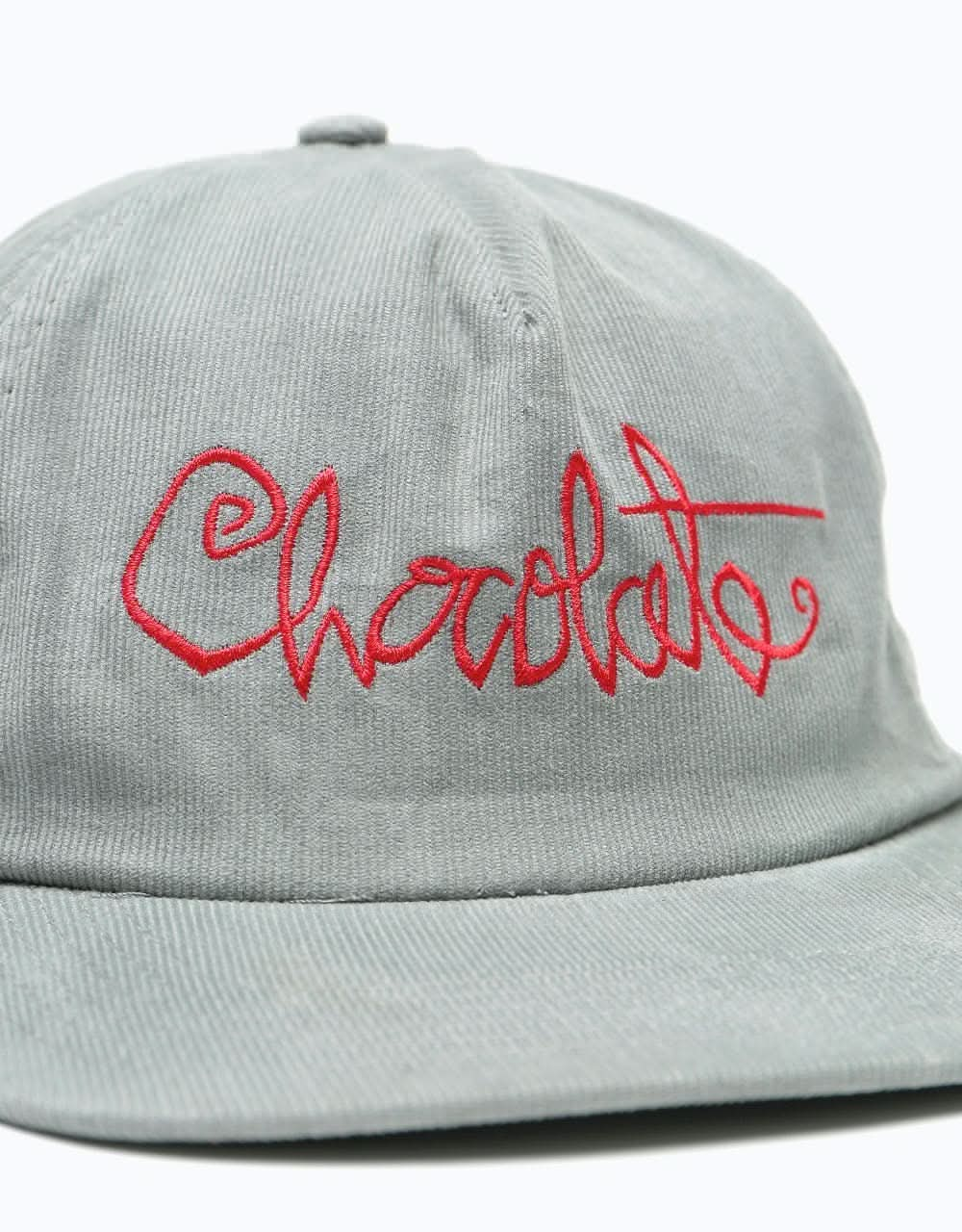 Chocolate Script Cord Snapback Cap - Grey