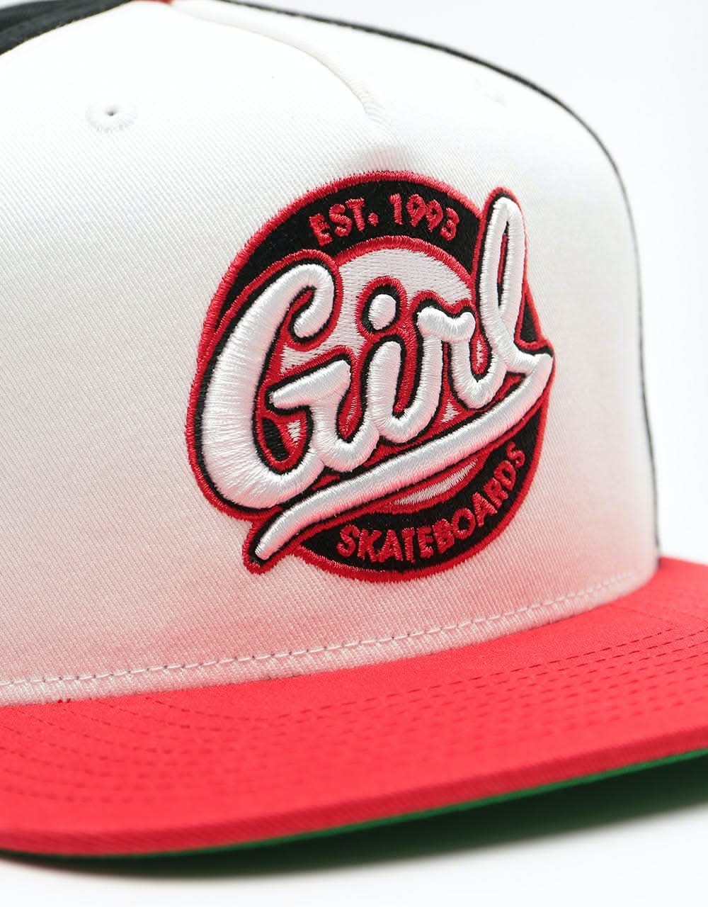 Girl Script Snapback - Black/Red