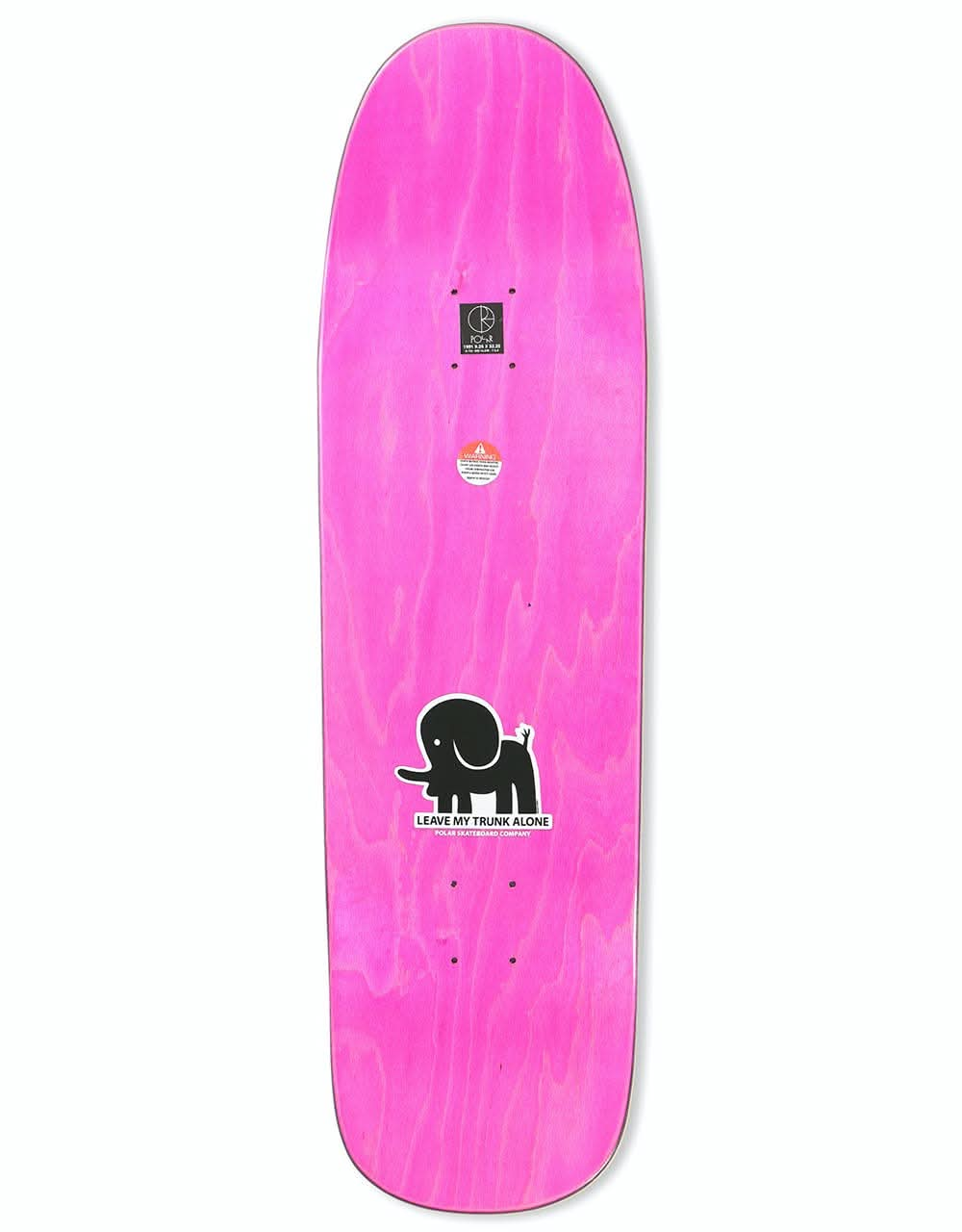 Polar Leave My Trunk Alone Skateboard Deck - 1991 Shape 9.25" (inc Wheel Wells)