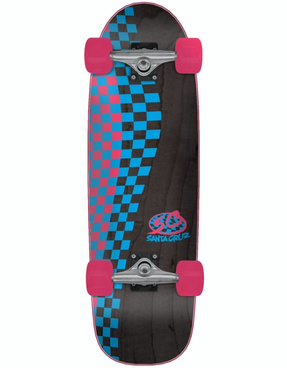 Santa Cruz Check Pro 80's Cruiser Skateboard - 8.79" x 29.05