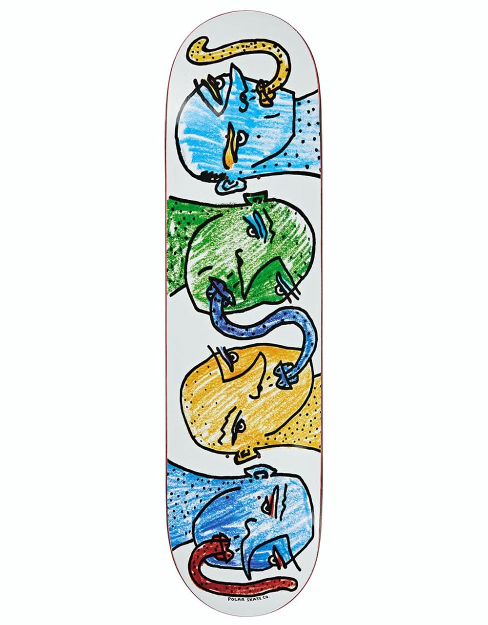 Polar Kissing Heads Skateboard Deck - 8.625"