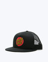 Santa Cruz Classic Dot Mesh Cap - Black/Black