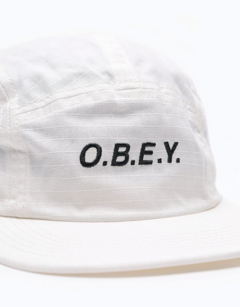 Obey Contorted II 5 Panel Cap - Off White