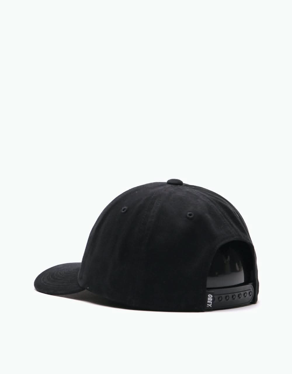 Obey FUBAR 6 Panel Cap - Black