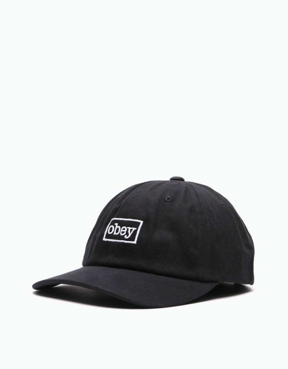 Obey Outline 6 Panel Cap - Black