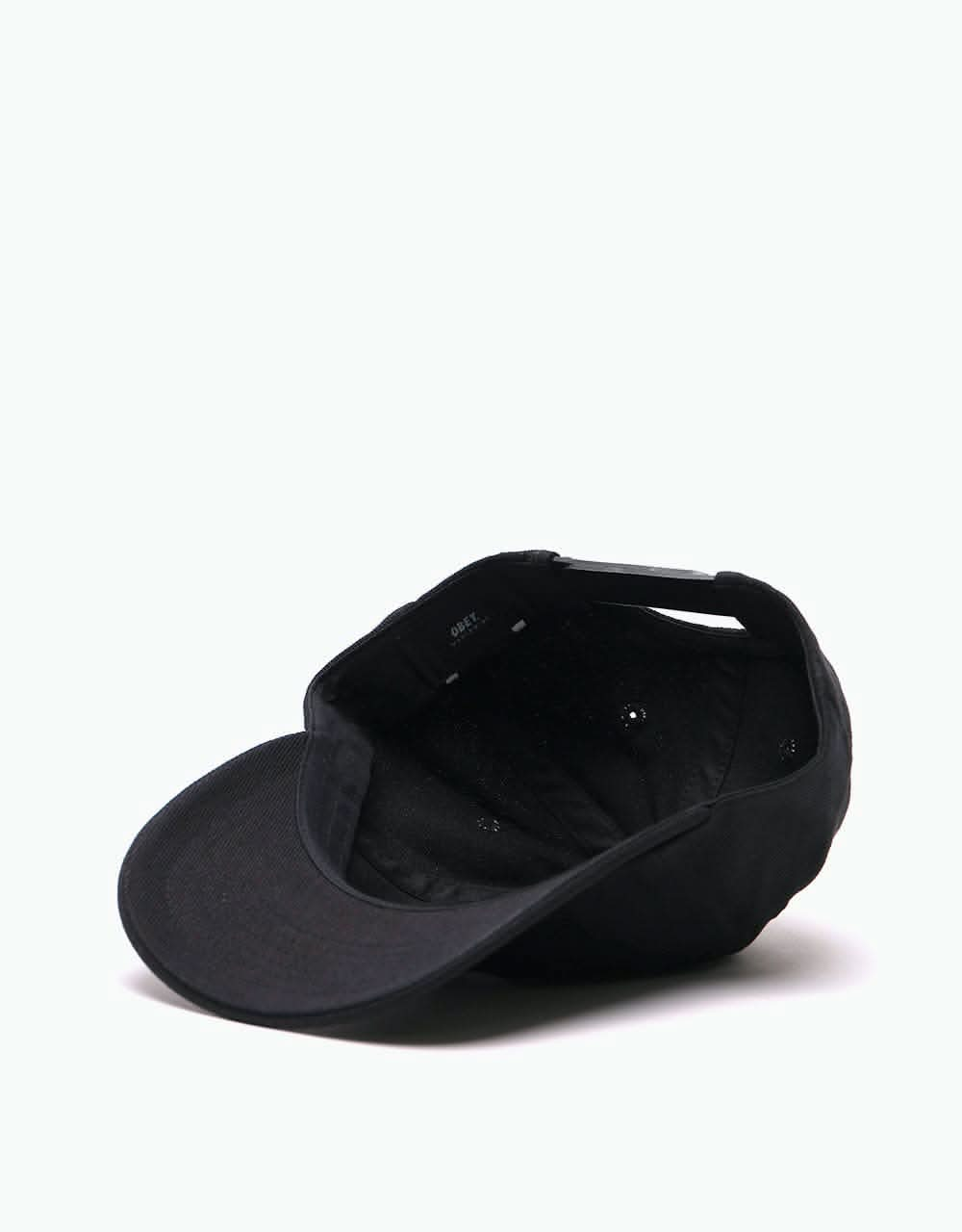 Obey Outline 6 Panel Cap - Black