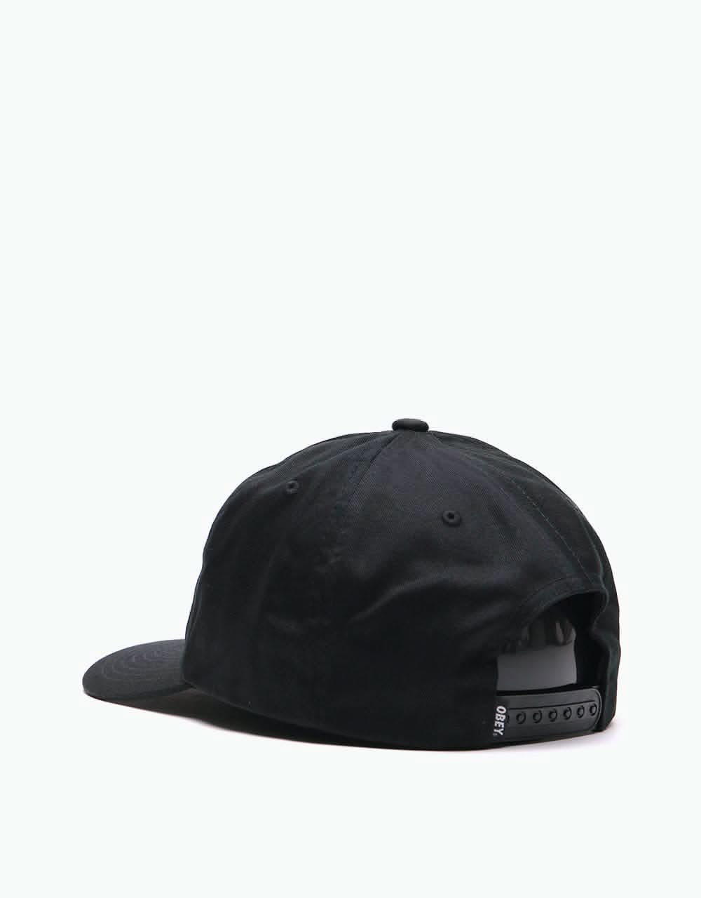 Obey Sailin Snapback Cap - Black