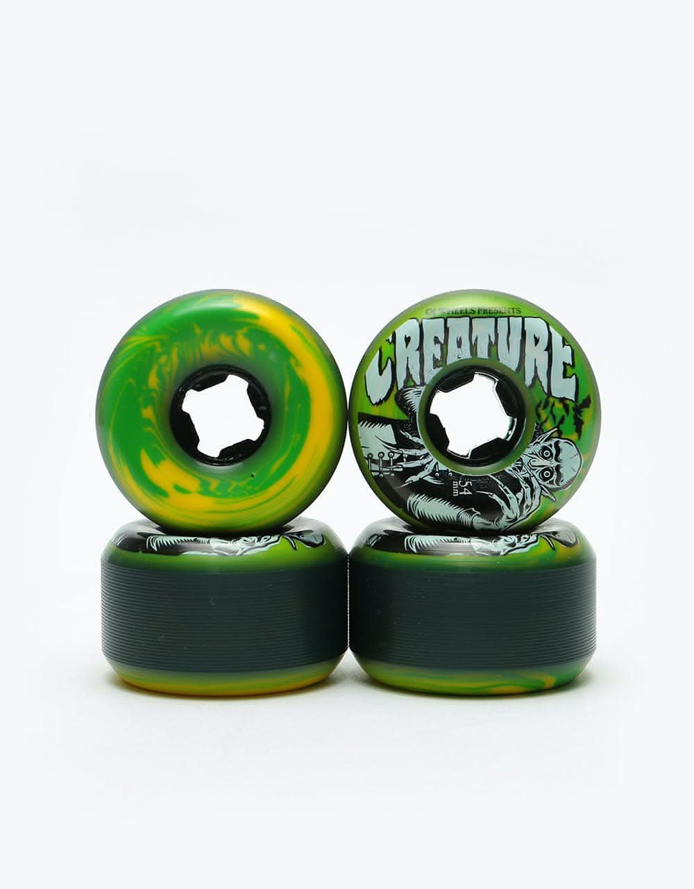 OJ x Creature Thee Vampire Bloodsuckers Swirls 97a Skateboard Wheel - 54mm