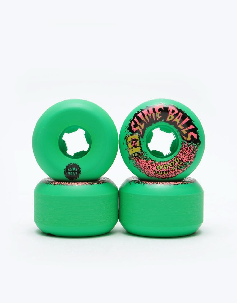 Santa Cruz Slime Balls Toxic Terror Speed Balls 99a Skateboard Wheel - 56mm