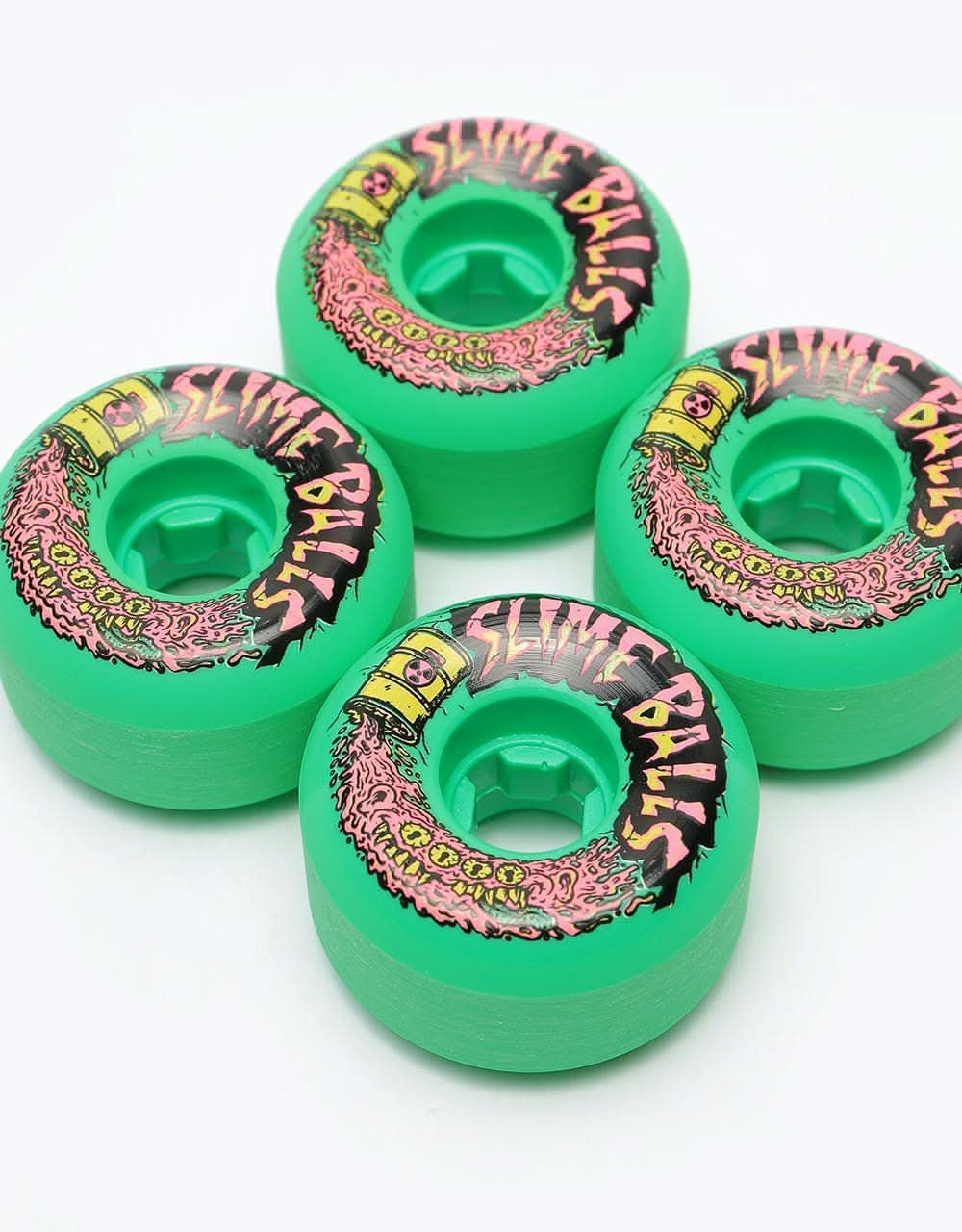 Santa Cruz Slime Balls Toxic Terror Speed Balls 99a Skateboard Wheel - 56mm