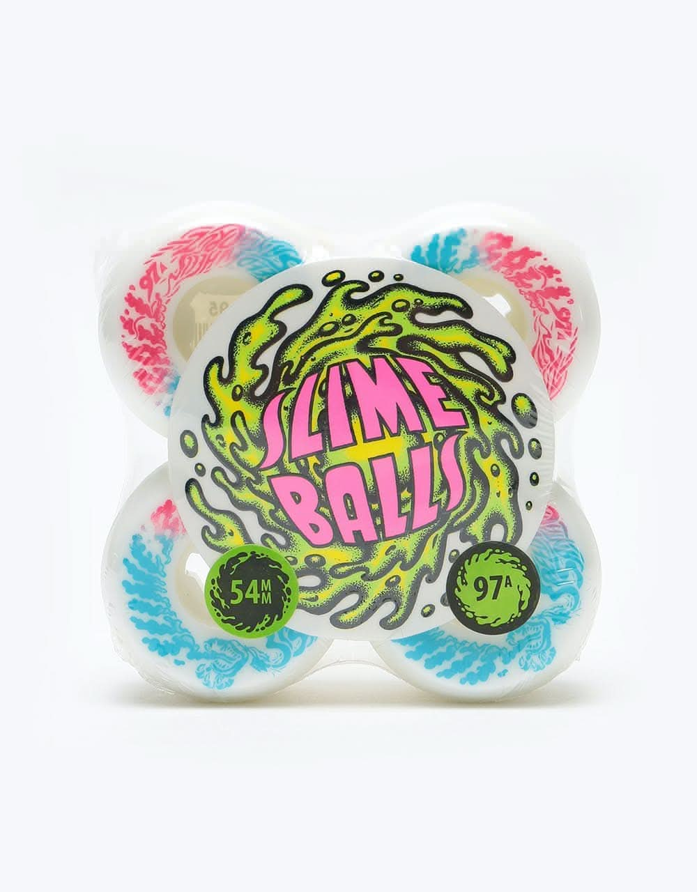 Santa Cruz Slime Balls Vomit Mini 97a Skateboard Wheel - 54mm