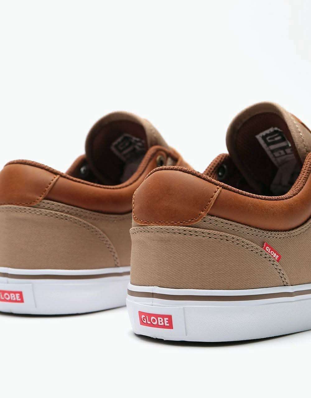 Globe GS Skate Shoes - Woodsmoke Twill/Brown