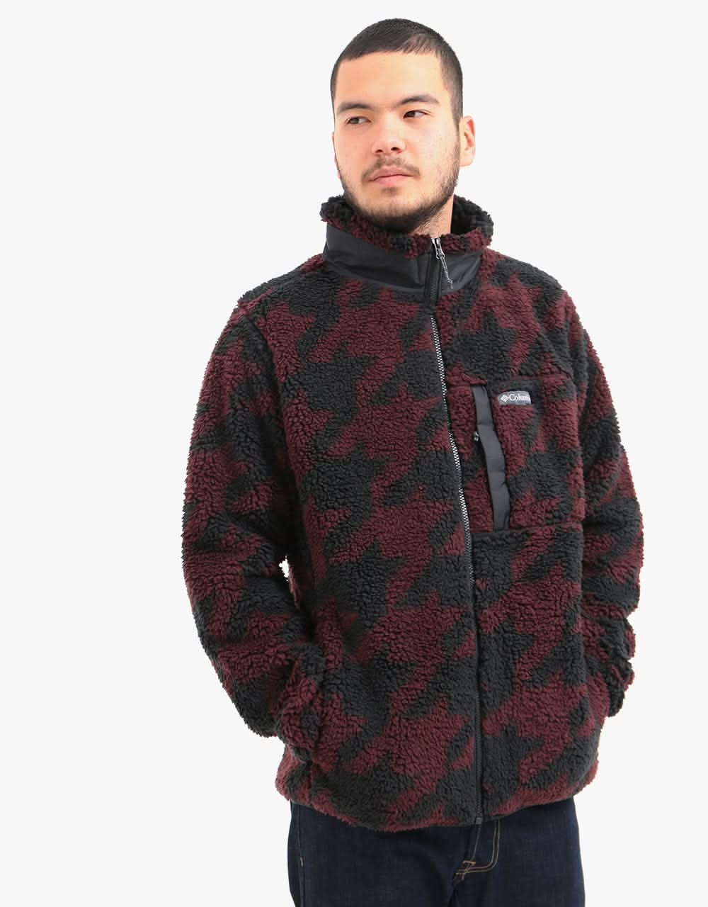 Columbia Winter Pass™ Full Zip Fleece - Red Lodge Big Houndstooth