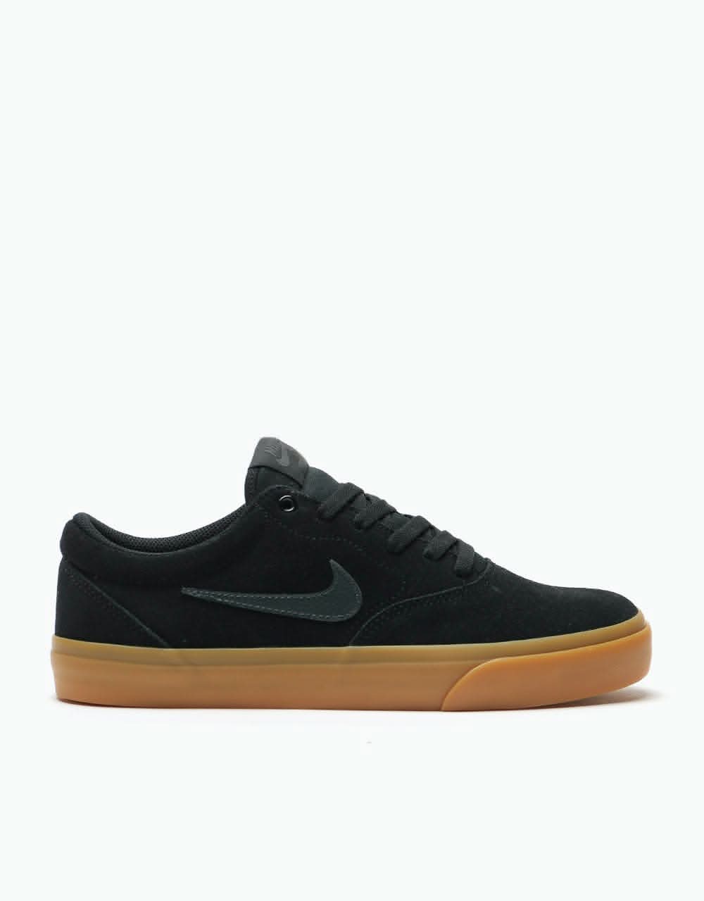 Nike SB Charge Suede Skate Shoes - Black/Anthracite-Black-Gum Light Brown