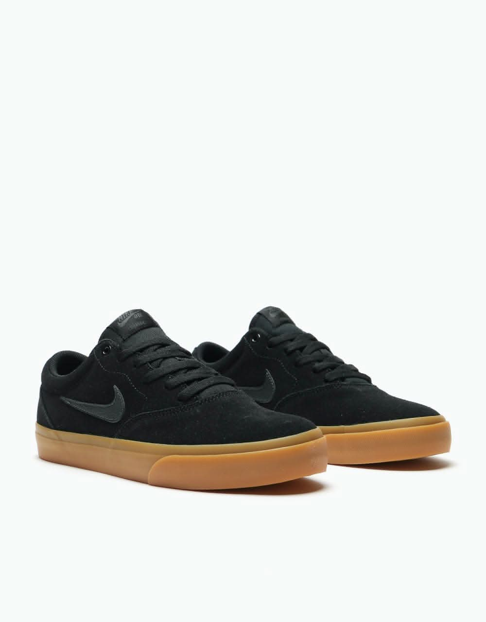 Nike SB Charge Suede Skate Shoes - Black/Anthracite-Black-Gum Light Brown