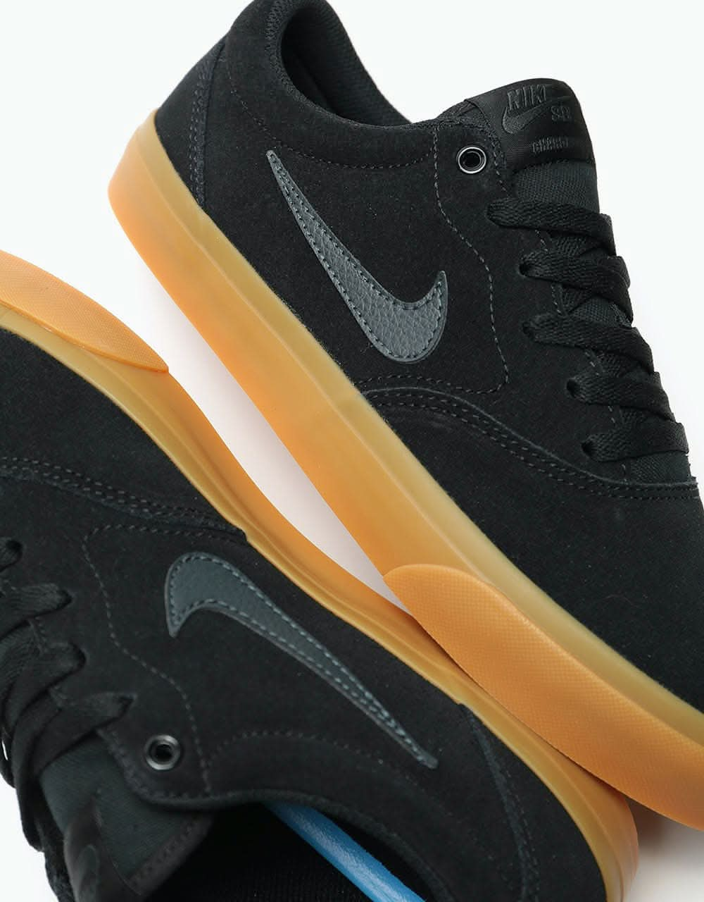 Nike SB Charge Suede Skate Shoes - Black/Anthracite-Black-Gum Light Brown