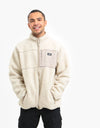 Dickies Red Chute Sherpa Zip Through - Light Taupe