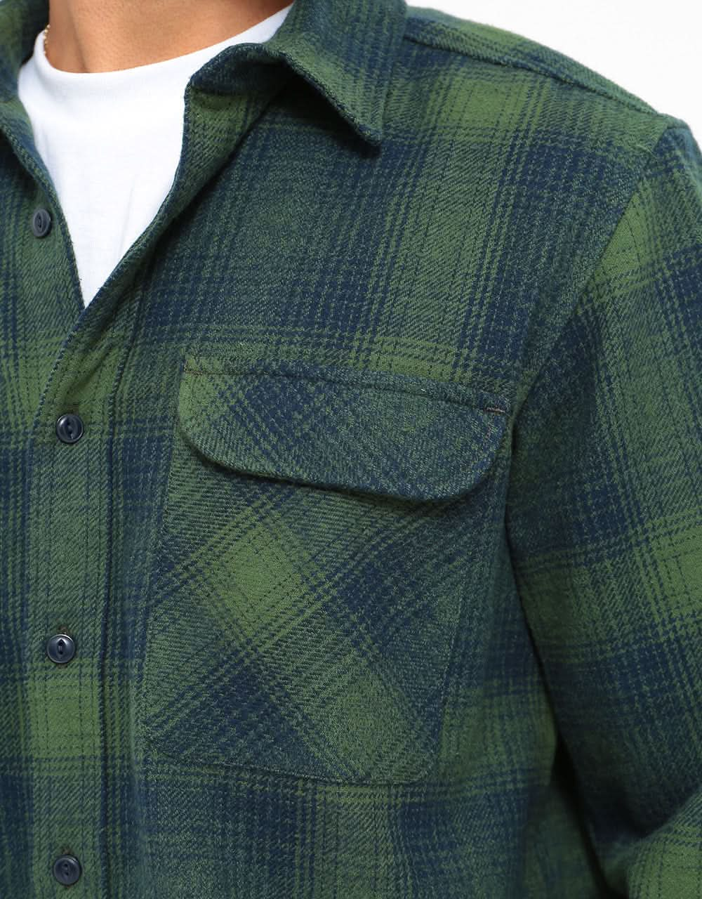 Dickies Plesent Hill L/S Shirt - Army Green