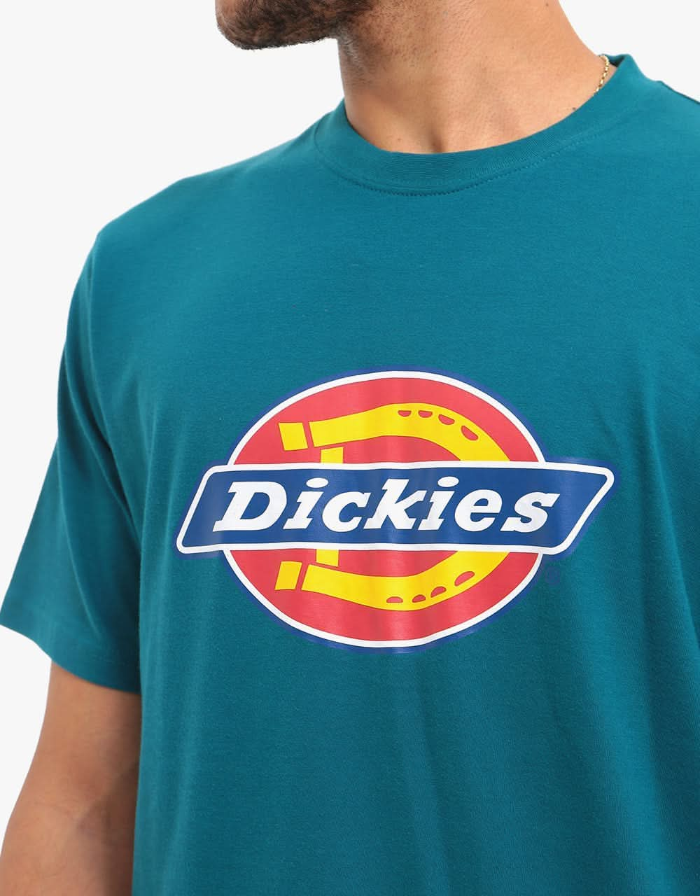 Dickies Horseshoe T-Shirt - Coral Blue