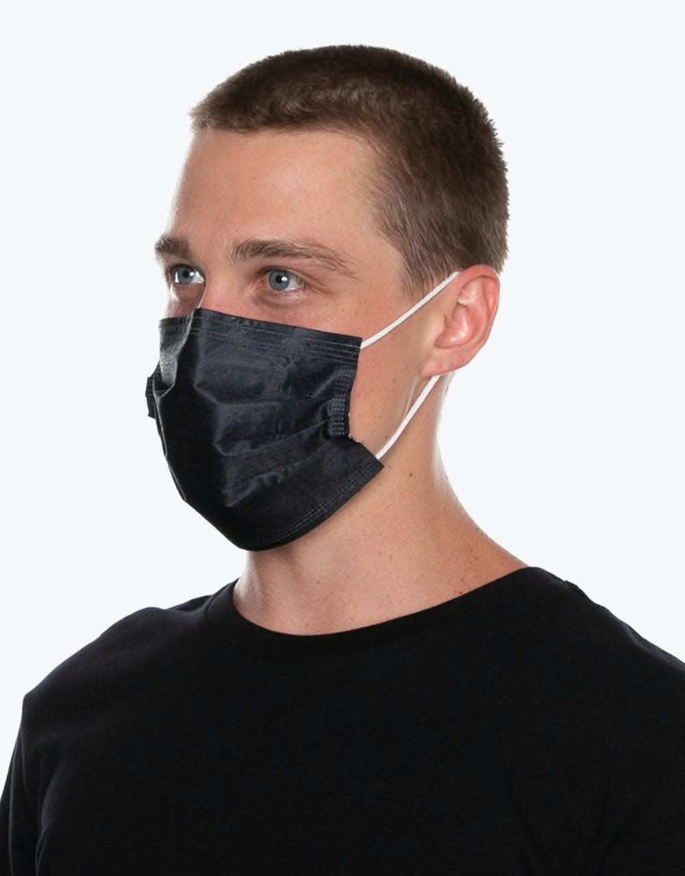 Medipop Disposable D Face Mask 5 Pack - Black