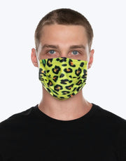 Medipop Disposable D Face Mask 5 Pack - Yellow Leopard