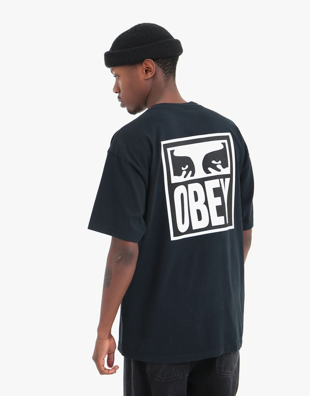 Obey Eyez Icon 2 Heavyweight T-Shirt - Off Black