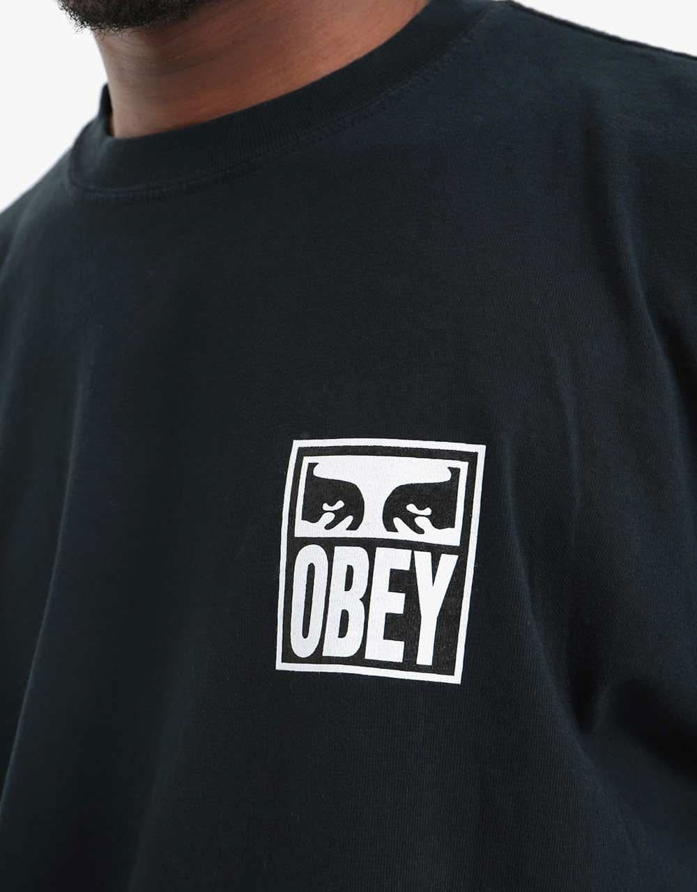 Obey Eyez Icon 2 Heavyweight T-Shirt - Off Black