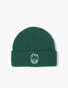 Spitfire Bighead Cuff Beanie - Dark Green/White