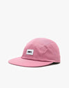 Obey Bold Label Organic 5 Panel Cap - Mesa Rose