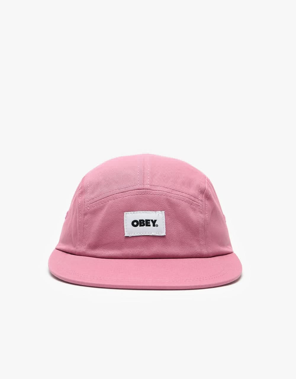 Obey Bold Label Organic 5 Panel Cap - Mesa Rose