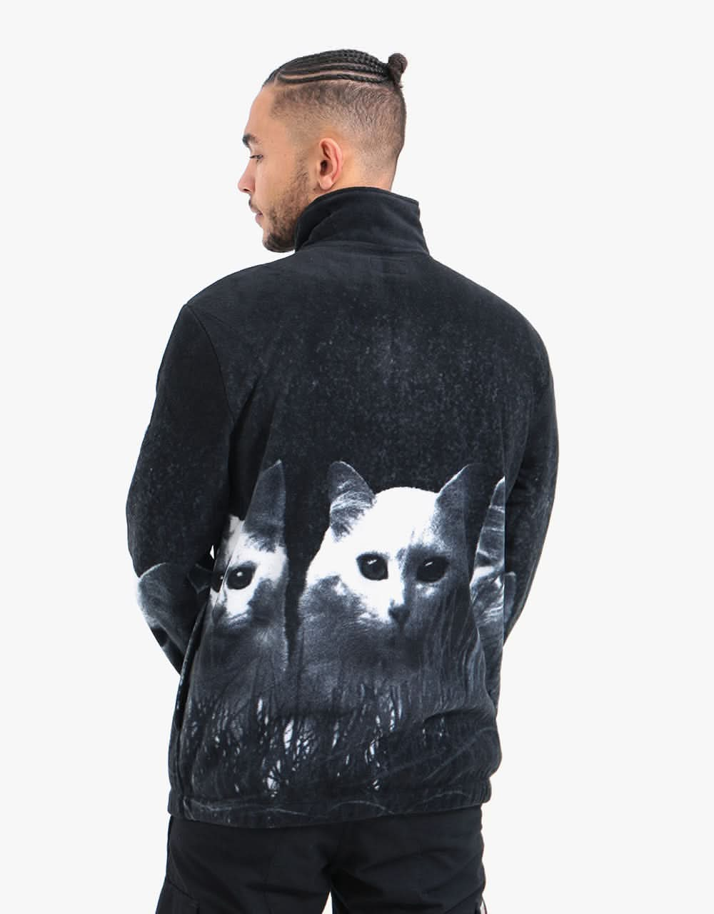 RIPNDIP Field of Cats Sherpa Jacket - Black