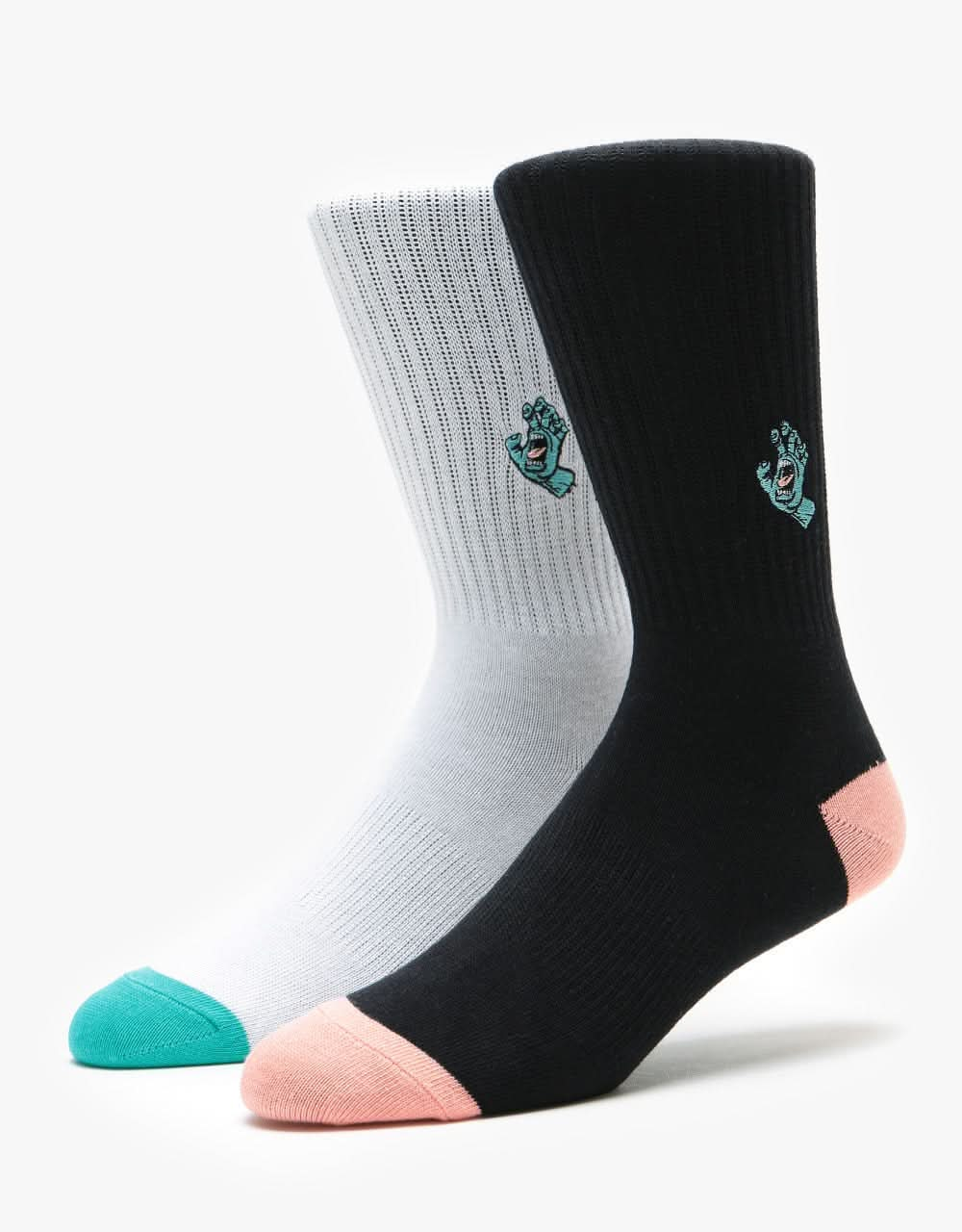 Santa Cruz Mini Hand 2 Pack Socks - Multi