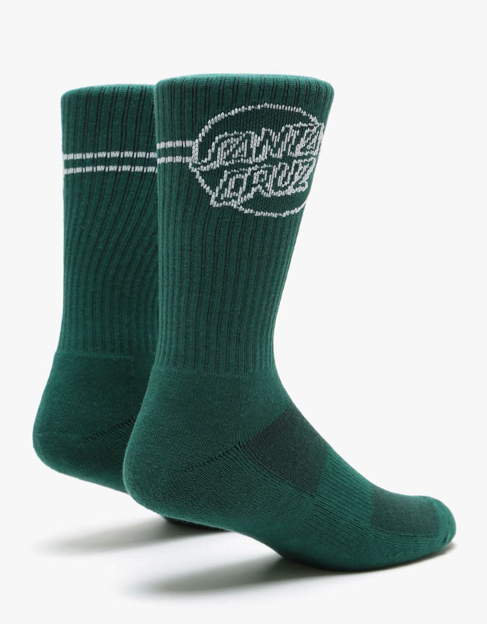 Santa Cruz Opus Dot Stripe Socks - Evergreen