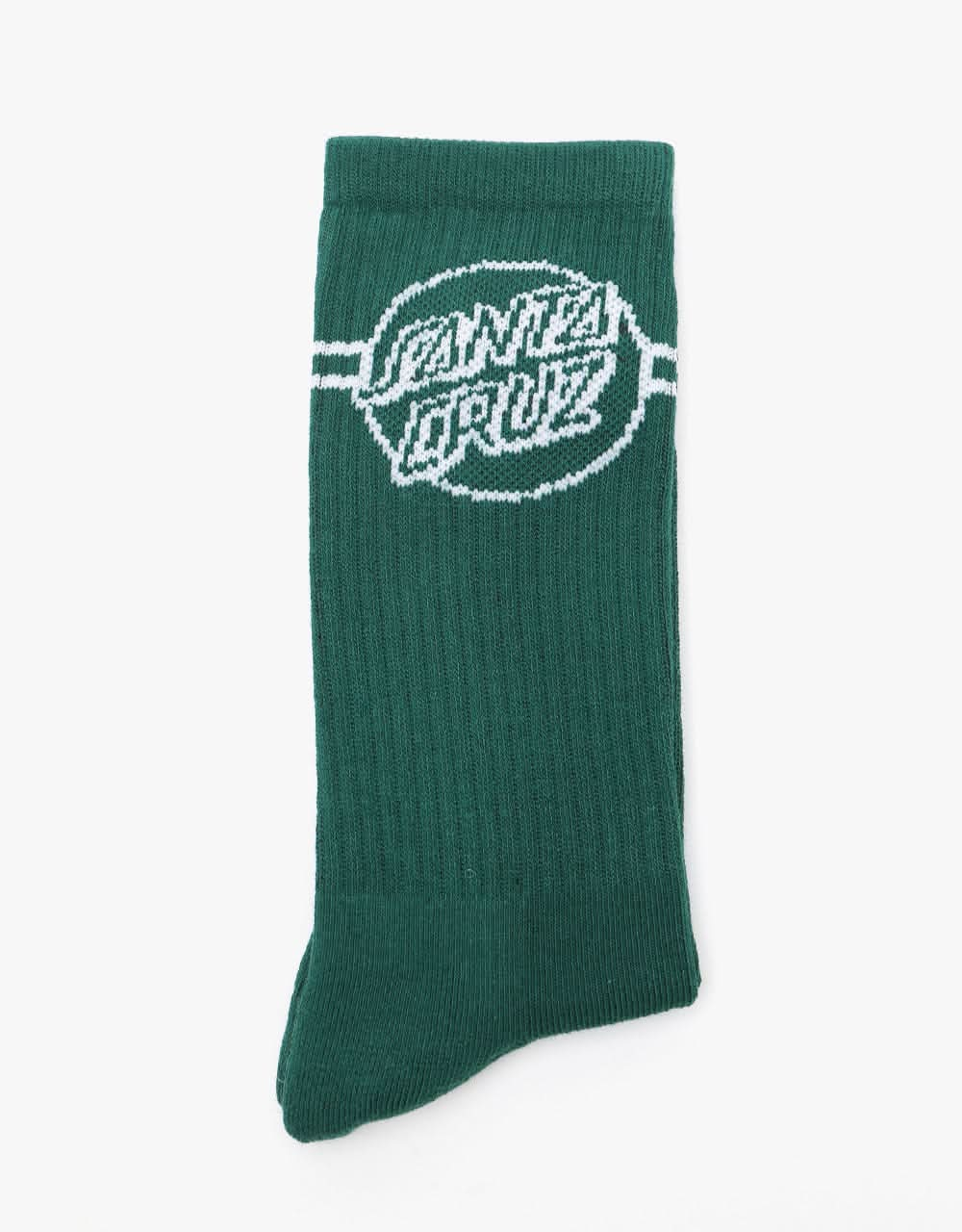 Santa Cruz Opus Dot Stripe Socks - Evergreen