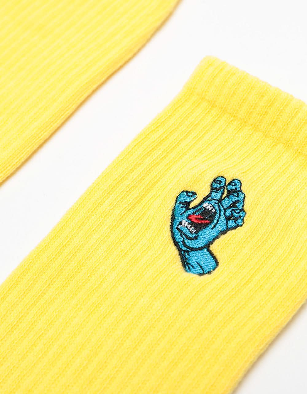 Santa Cruz Screaming Mini Hand Socks - Banana