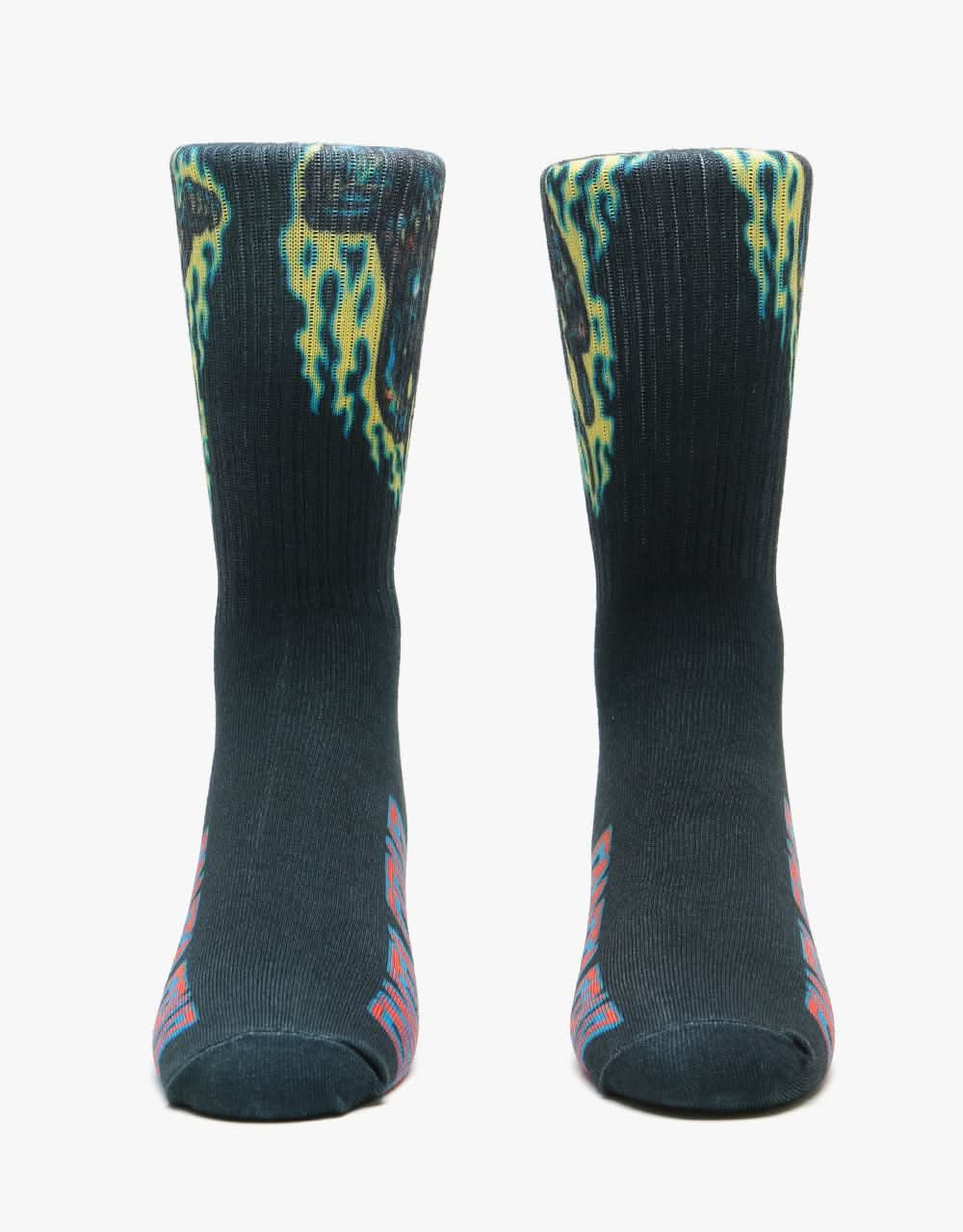 Santa Cruz Cosmic Cat Socks - Black