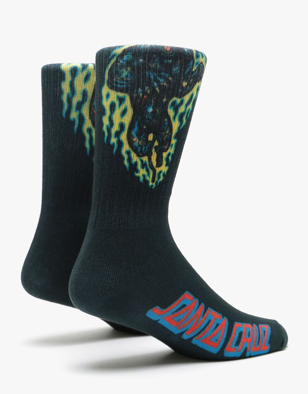 Santa Cruz Cosmic Cat Socks - Black