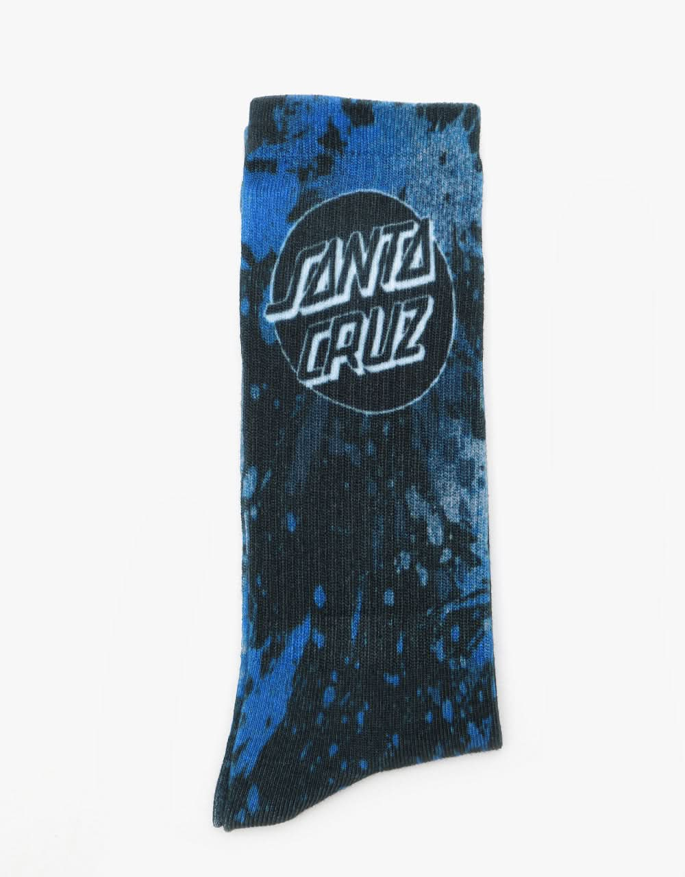 Santa Cruz Dot Splatter Socks - Navy Splatter