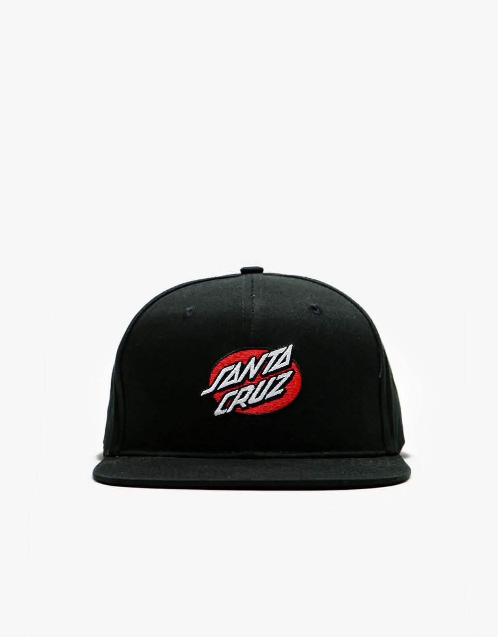 Santa Cruz Oval Dot Snapback Cap - Black