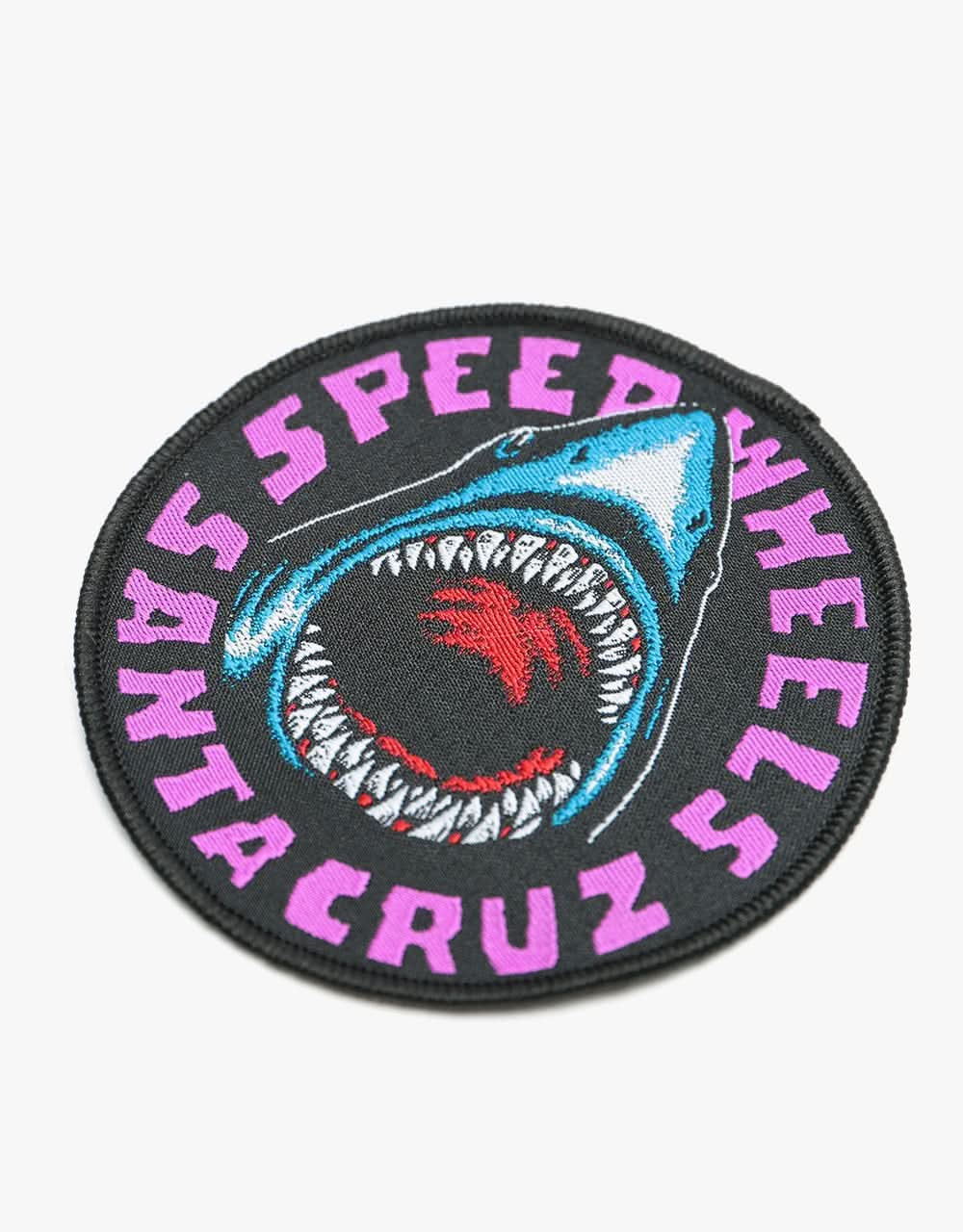 Santa Cruz Speed Wheels Shark Patch (2 Pack) - Blue/Purple