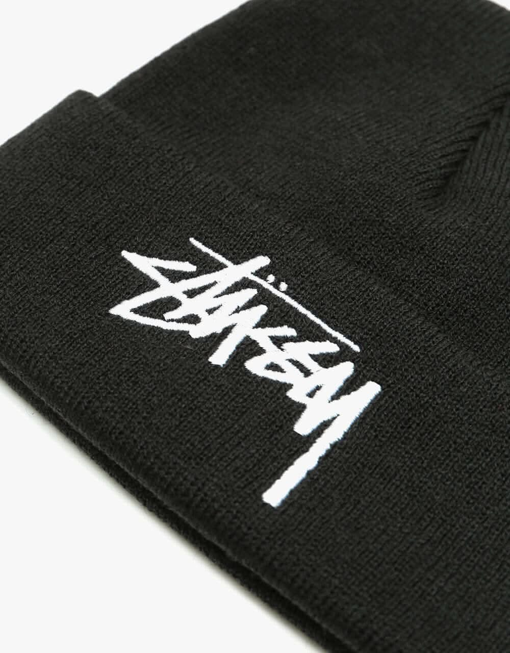 Stüssy Big Stock Cuff Beanie - Black